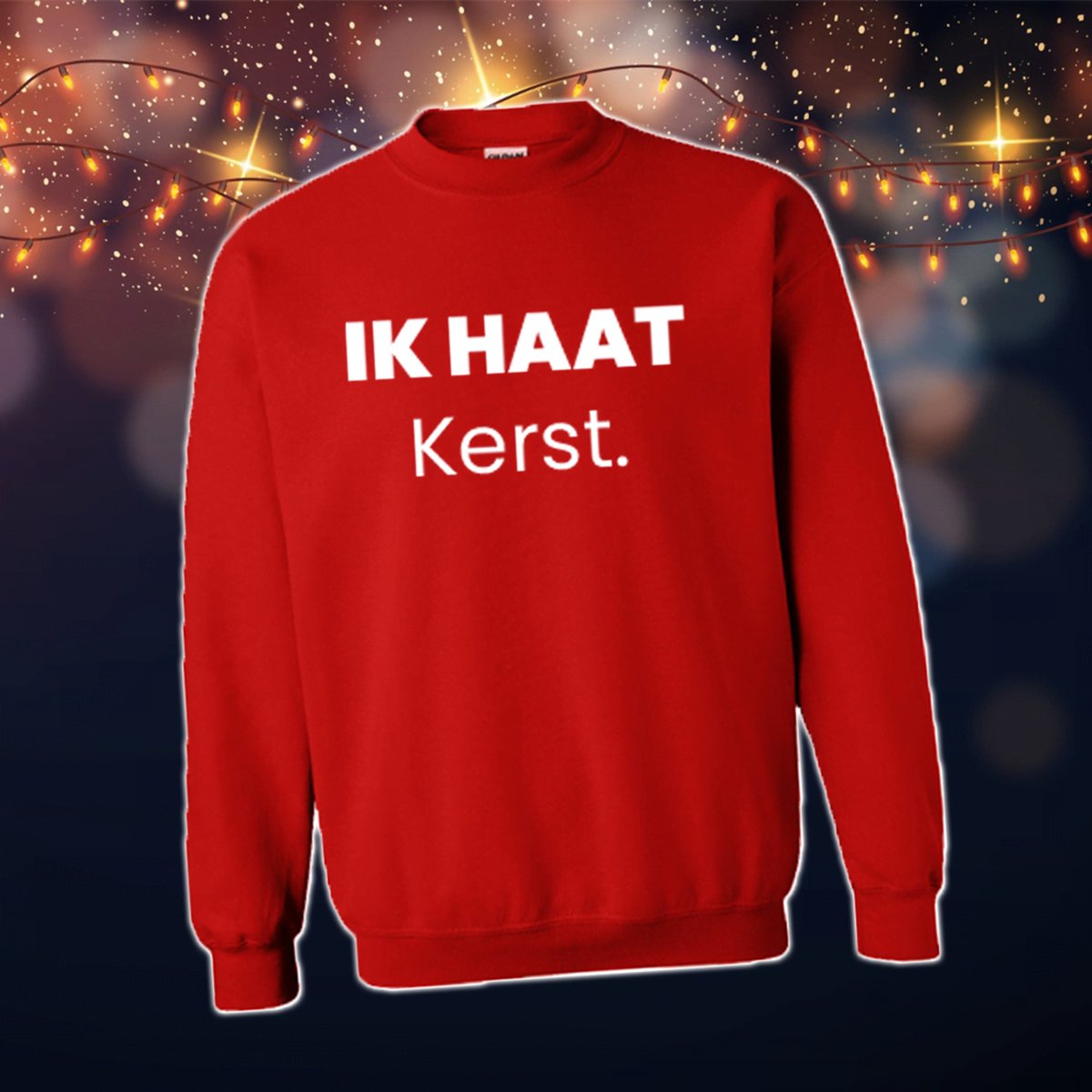 Foute Kersttrui Dames & Heren - Kersttrui met tekst Ik haat kerst | Kersttrui Maat L | Kersttrui Dames - Kersttrui Heren - Grappige Kersttrui met tekst | Namengigant | Incl. 2 jaar garantie